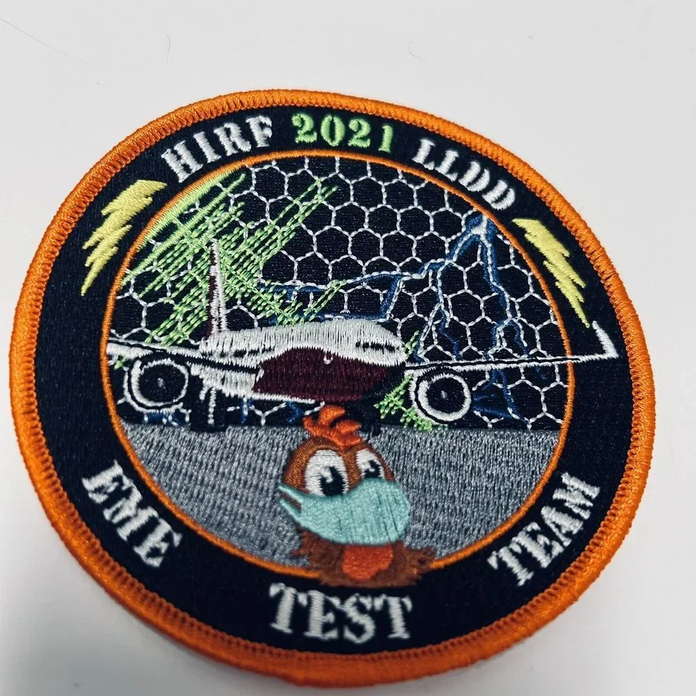 Boeing Aeronautics HIRF 2021 LLDD Flight EME Test Team Patch Lightening